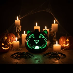 Children Party Supply Halloween Jack-o'-lantern Light Craft Decorative Light Home Party Festival Gift Halloween Pumpkin Lamp