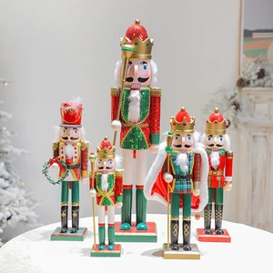 New Xmas Painting Christmas Crafts Gifts Christmas Nutcracker Wooden Christmas Decorations