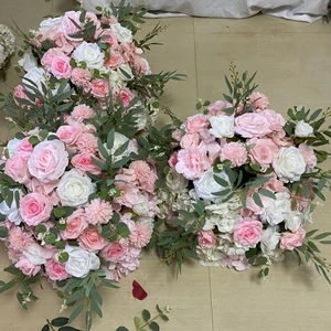 Festival Event Party Decor Simulated Rose Flower Ball Wedding Table Artifical Silk Wedding Flower Centerpieces Table Decorations