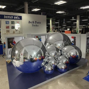 Trendsetter Stylish Party Decor Lustrous Balloon Inflatable Mirror Ball Reflective Advertising Inflatables For Venues