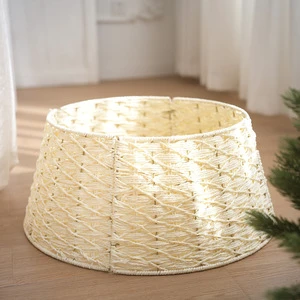 High Quality Eco Friendly Rattan Christmas Tree Stand Base Factory Wholesale Price Durable Christmas Tree Accessories