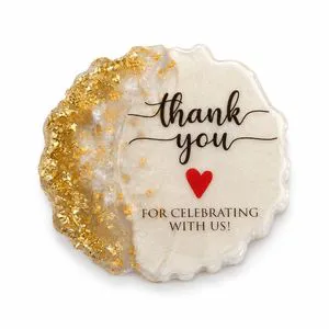 Thank You for Celebrating With Us Gift Box Resin Magnet Wedding Favors Personalized Guest Gift Custom Epoxy Magnet Bridal Shower