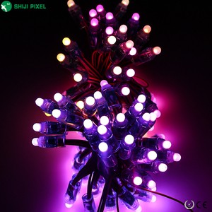 SHIJI Led Pixel String Christmas Lighting Outdoor Decoration Lamp Ip67 High Bright Low Consumption Colorful Light String