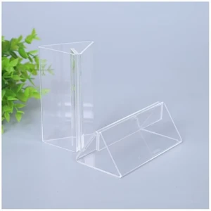 Customizable Acrylic Table Sign Triangle Menu Name Plate Seat Sign for Warehousing & Supermarket Supplies