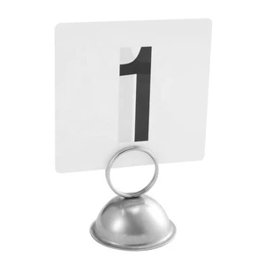 201 Stainless Steel Table Number Holder Card Stand Seat Card Clip for Wedding, Restaurant, Hotel, Party,Table Sign Stand