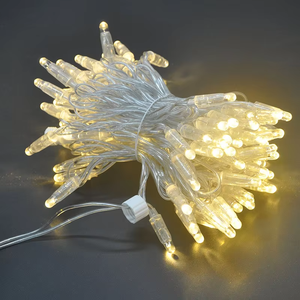 10m 100LED Outdoor Christmas Wreath String Lights Festive Party Fairy Decorative LED Light Strings for Garden PVC Lamp Body