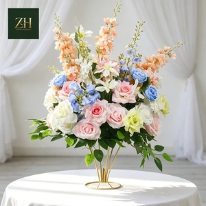 Vintage Silk Flower Ball Table Centerpiece For Wedding Event Layout Decoration