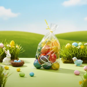 Wholesale Colorful Easter Plastic Eggs Letterpress Printed Classic Style for Outdoor Decorations