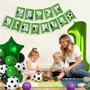 Hot Selling 1st Birthday Set Combination Party Scene Decoration Banner Latex Combination Birthday Decoration Balloons