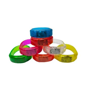 Frozen Party Supplies Promotion Colorful Voice Controlled Led Bracelet