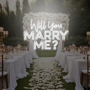 Will You Marry Me Sign for Wall Decor Led Neon Lights for Decor Art Light up Letters Neon Signs for All Wedding Party Proposal
