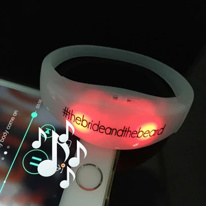 SUNJET Concert Items Electronic Gadgets LED Sound Activated Flashing Bracelet LED Wristband