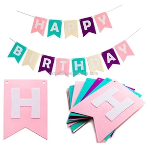 Customized 1440dpi High-Resolution Double-Sided Eco-solvent UV Ink Letter LOGO Paper Flag Holiday Celebration Bunting Banner 10m
