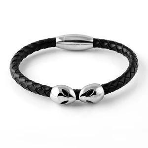 2025 New Bracelets Bangles Hot Selling Punk Wind Spiderman Leather Bracelet
