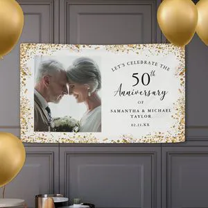 Vinyl Wedding Banner Custom Design & Color Portable Weather Resistant Reusable Flexible Bendable Smooth Surface Printable