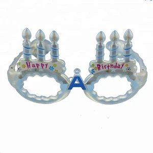 Colorful Flashing LED Glasses EyeGlasses for Birthday Party Favors 'Happy Birthday'