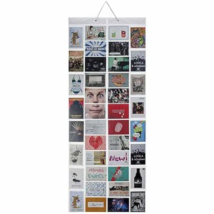 Photo 15 X 10 Curtain XXL Gallery Collage Hanging Pictures Frame Photo Pocket With 40 Pockets Postcards Motif Cards