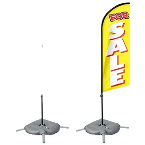Custom Beach Flag Outdoor Printing Advertising Flag Printing Polyester Promotion Signs Flying Banner Double Sided Printed
