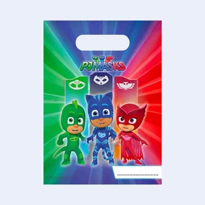 Party Love Birthday Party Favor Bags 23X16.5Cm High Quality 4-Color Printed Plastic Gift Packaging Ages 2-4 6 Pcs Made in China
