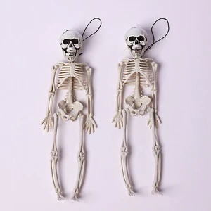 Halloween Mini Skeleton Decorations 30cm Full Body With Hanging Rope For Halloween Party, Wall, Door & Haunted House Props