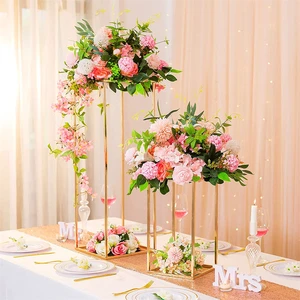Luxury Gold Metal Wedding Stage and Table Decoration Items OUGE WS-64