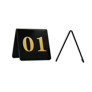 High Quality Personalize Hot Bending Acrylic Table Number With Holder Table Name Place Card for Wedding