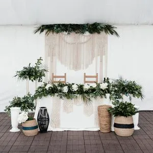 Large Bohemian Curtain for Wedding Wall Decorations Elegant Hanging Backdrop
