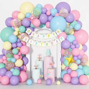 146Pcs/set Happy Birthday Theme Balloons Garland Arch Kit Happy Birthday Banner Birthday Party Home Decoration Props