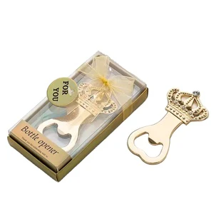 Hstyle Wedding Favors Party Favors for Guest Souvenir Gift for Baby Shower Birthday Party Decorations Gold Crown Bottle Opener