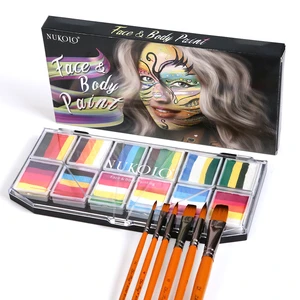 Wholesale Bodi Paint Quick-Dry Water-based Color Paint Rainbow Cosplay Party Drawing Washable Face Body Painting