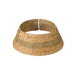 Wholesale Cheap Price Water Hyacinth Christmas Tree Collar Basket Skirt Stand Customized Color Size Christmas Decorations