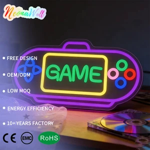 Neonawall Custom Neon Sign OEM ODM GAME LED Neon Sign USB Wall Light for Home Club Bar Studio Birthday Holiday Decor Gifts