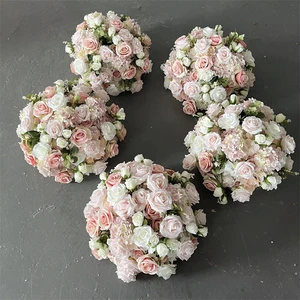 FL-074 Wedding Customized Color Rose Flower Ball Artificial Flower Table Centerpieces for Wedding Party Decoration