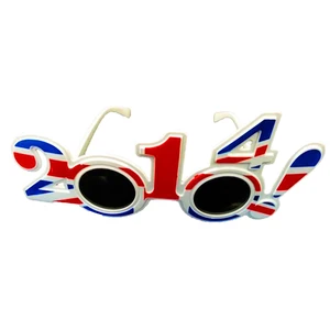 GB UK Flag Colors Happy New Year Fancy Dress Costume Party Glasses HPC-2215