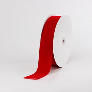 38mm Wide Satin Christmas Velvet Ribbon 100% Polyester Embroidered Techniques Thermal Transfer Ribbon Chair Ribbon