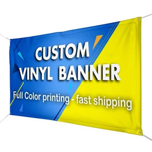 OEM ODM Custom Advertisement Banner ,Hand Waving Country Flag,Custom Outdoor Party Banner