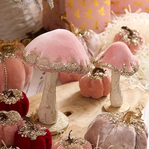 New High Quality Eco Friendly Creative Mushroom Window Scene Foam Christmas Ornament Festive Holiday Supply