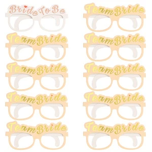 Team Bride Party Wedding Party Glasses Photo Booth Shoot Props Sets Photography Decorative Glasses