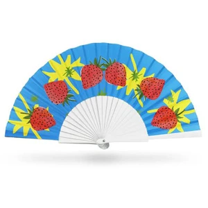 13Inch Blank Paper Bamboo Hand Fan Diy Painting Art Craft Portable Foldable For Home Decoration Photography Props
