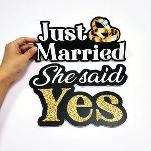 Contour Cutout PVC Foam Board Die Cut Foam Sign Photo Booth Prop for Party