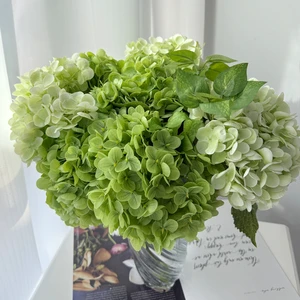 Facotary Price Bulk Real Touch Latex Hydrangea Flowers Artificial Wedding Flower Arrangement Wedding Flowers for Backdrop