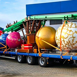 Mobile Christmas Tree Amusement Ride Hot Galvanized Trailer Christmas Tree Ride For Sale