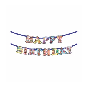 Ice Cream Theme Happy Birthday Banner Colorful Party Decoration for Kids Celebrations for Best Wholesale Price