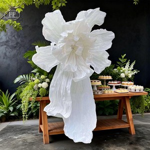 Factory Direct Sales Modern Detachable Artificial Flowers Giant Handmade Paper Flowers Wedding Party Stage Backdrop Decorations