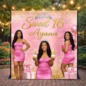 Custom Printed Wedding Step and Repeat Backdrop Banner Cloth