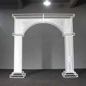 Wedding Backdrop Stage Decorations Stand Marriage Decoration Backdrop Gold Flower Arch Frame Backdrops Stand Wedding Arch