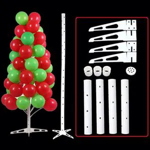 1Set White Iron Art Thick Balloon Tree Display Stand Adjustable Column Stand Kit Hot Selling Wedding Christmas Party Accessories