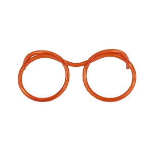 Crazy Funky Drinking Tube for Party Supplies Novelty Eyeglasses Fun Party Flexible Soft Drinking Straw