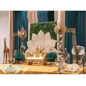 Fun Birthday Party Decor Animals Statue Unique Design Wedding Stage Decoration Trending Wild Animal Theme Decor Kids Modern