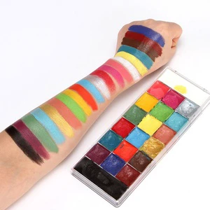 New 20-color Oil-based Face & Body Paint Palette Stage Makeup Facial Painting Halloween #FC-2058